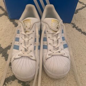 Light blue superstar adidas